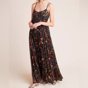 Floral Black Maxi Dress